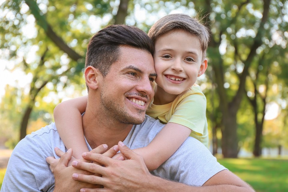 Father and son spending time together, a reminder of why life insurance matters
